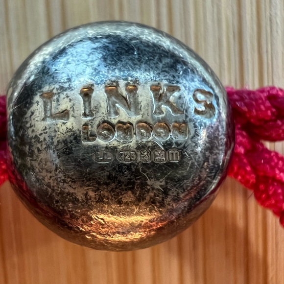 Genuine Rare Links London Magenta Friendship Bracelet 925 Sterling Silver - Picture 5 of 5